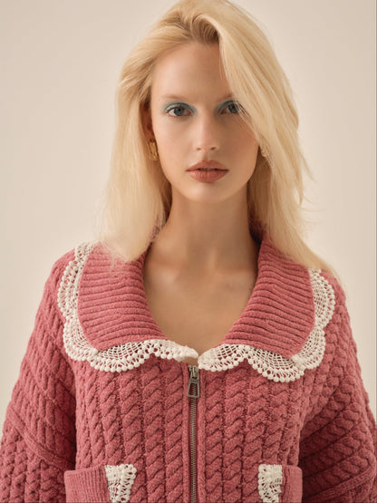 For Love & Lemons Tierra Knit Jacket