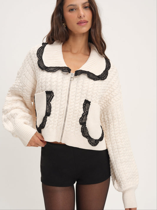 For Love & Lemons Tierra Knit Jacket