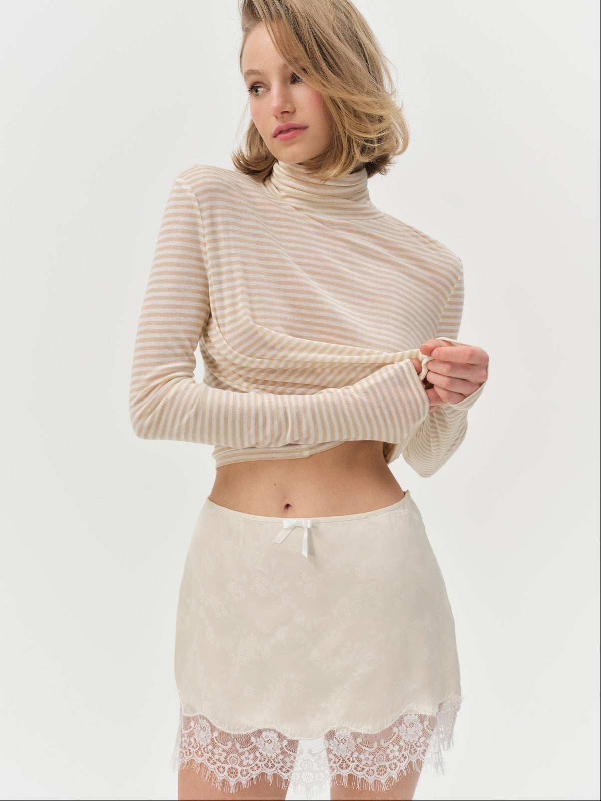 For Love & Lemons Madalie Slip Skirt