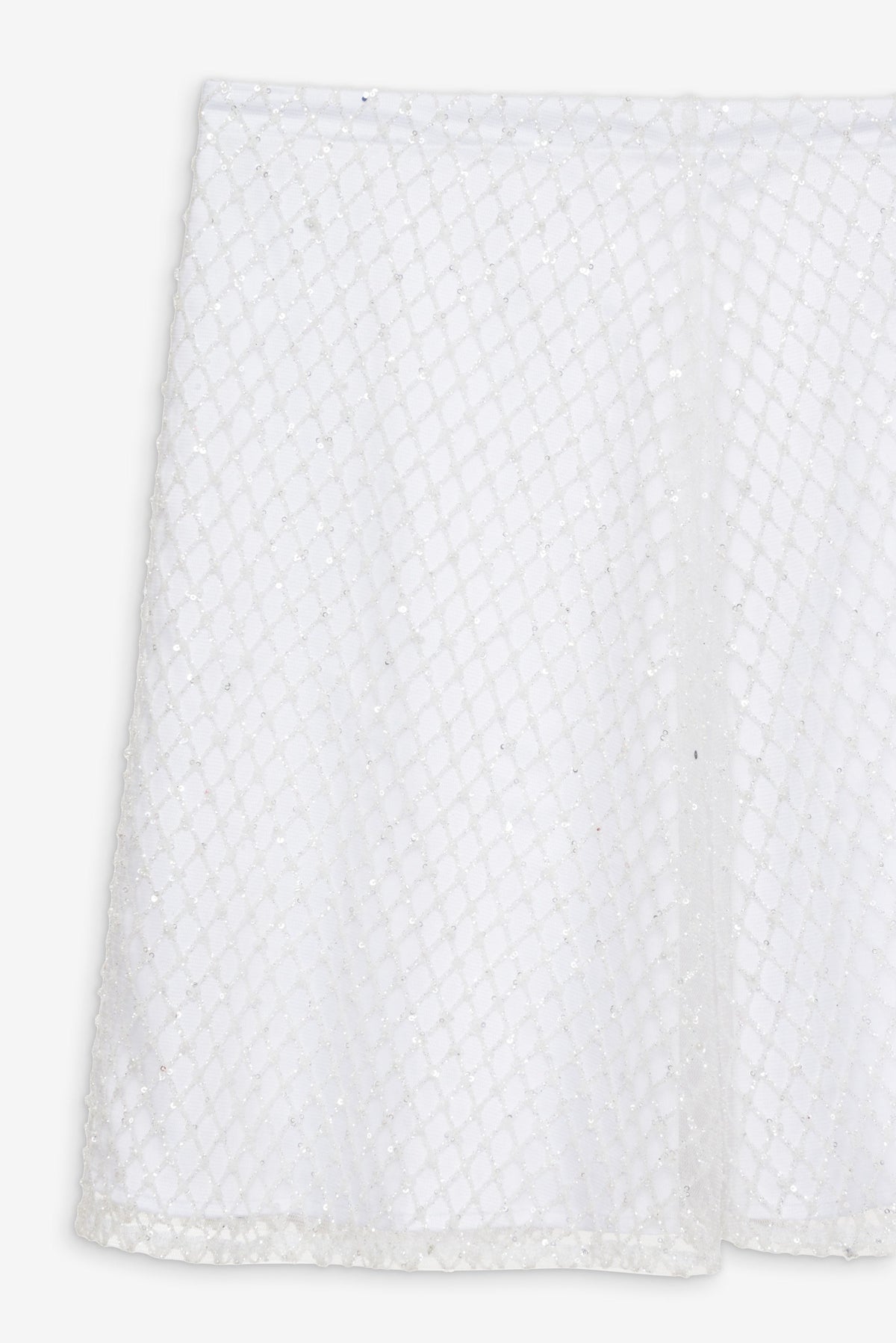 For Love & Lemons Glitter Grid Mini Skirt