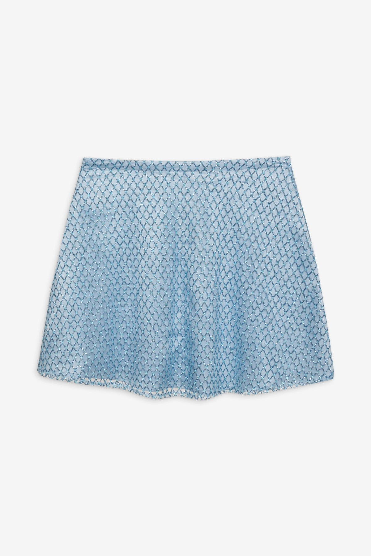 For Love & Lemons Glitter Grid Mini Skirt