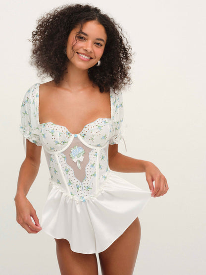 For Love & Lemons Budding Blossom Sleep Romper