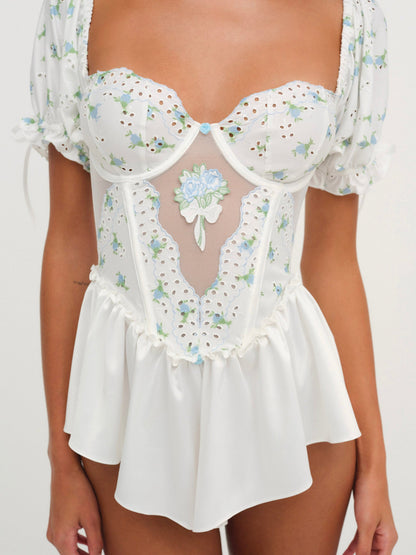 For Love & Lemons Budding Blossom Sleep Romper