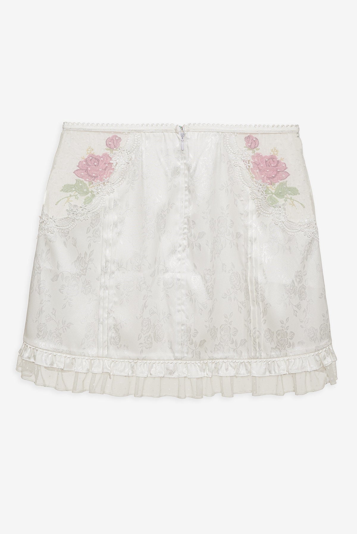 For Love & Lemons Heirloom Rose Slip Skirt