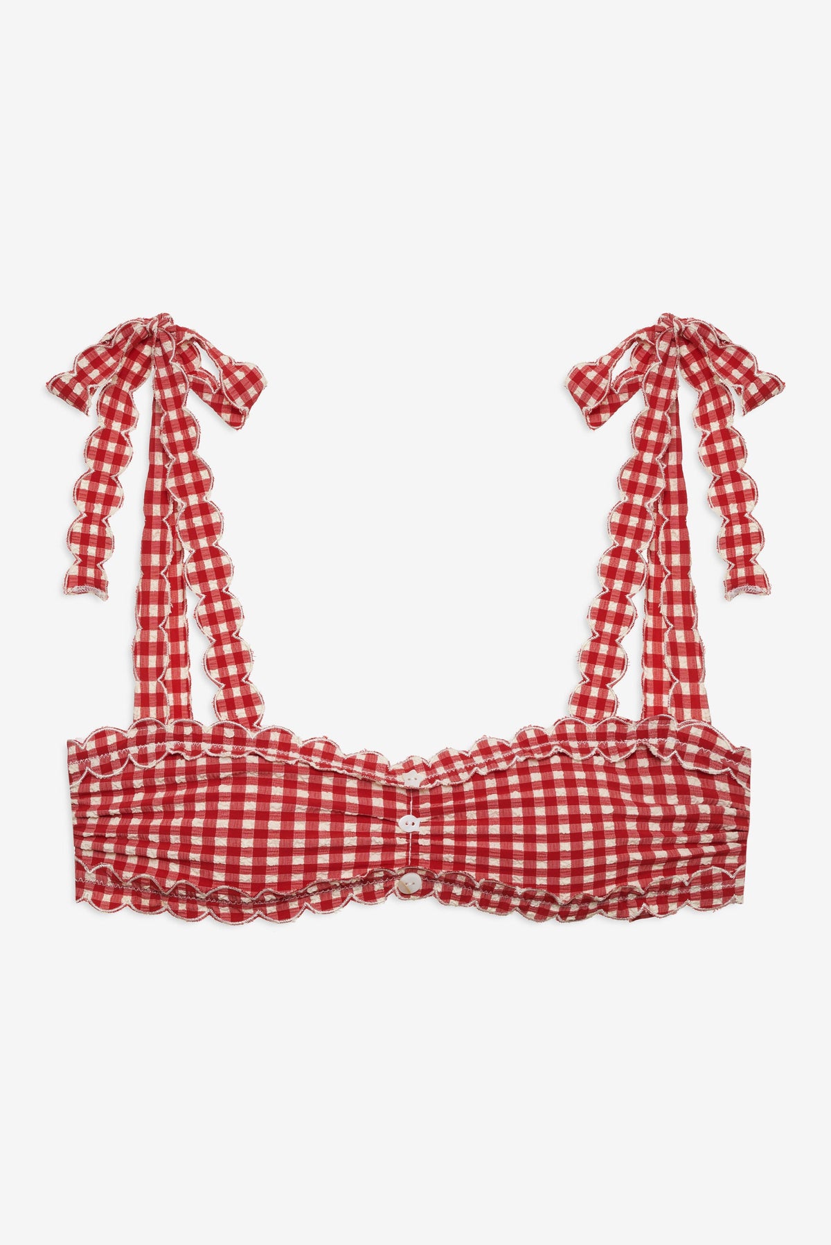 For Love & Lemons Alison Bandeau Bikini Top