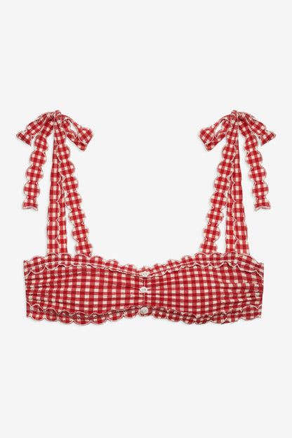 For Love & Lemons Alison Bandeau Bikini Top
