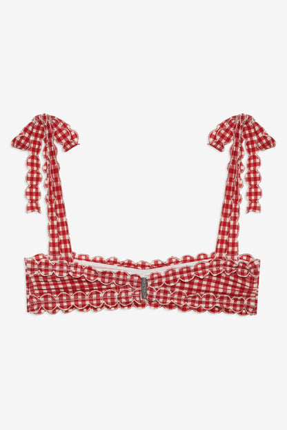 For Love & Lemons Alison Bandeau Bikini Top