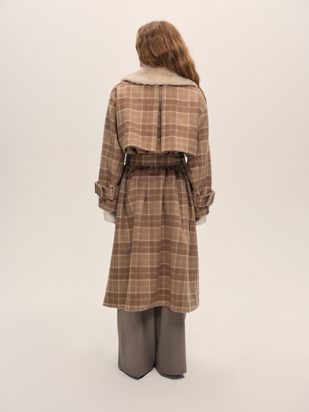 For Love & Lemons Poet Plaid Oversized Coat