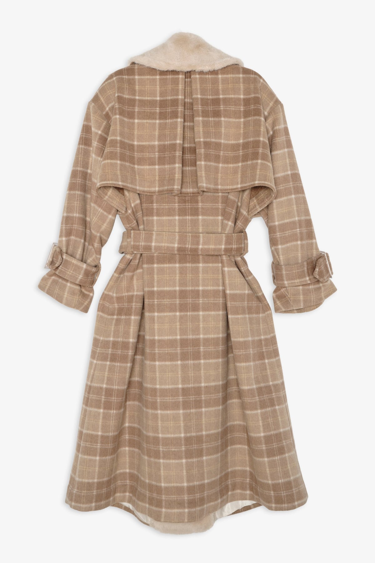 For Love & Lemons Poet Plaid Oversized Coat