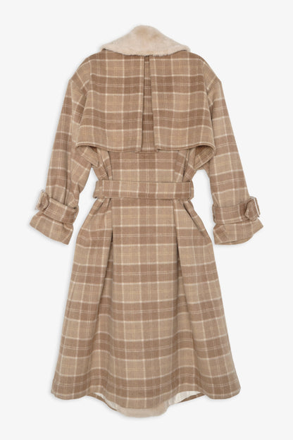 For Love & Lemons Poet Plaid Oversized Coat