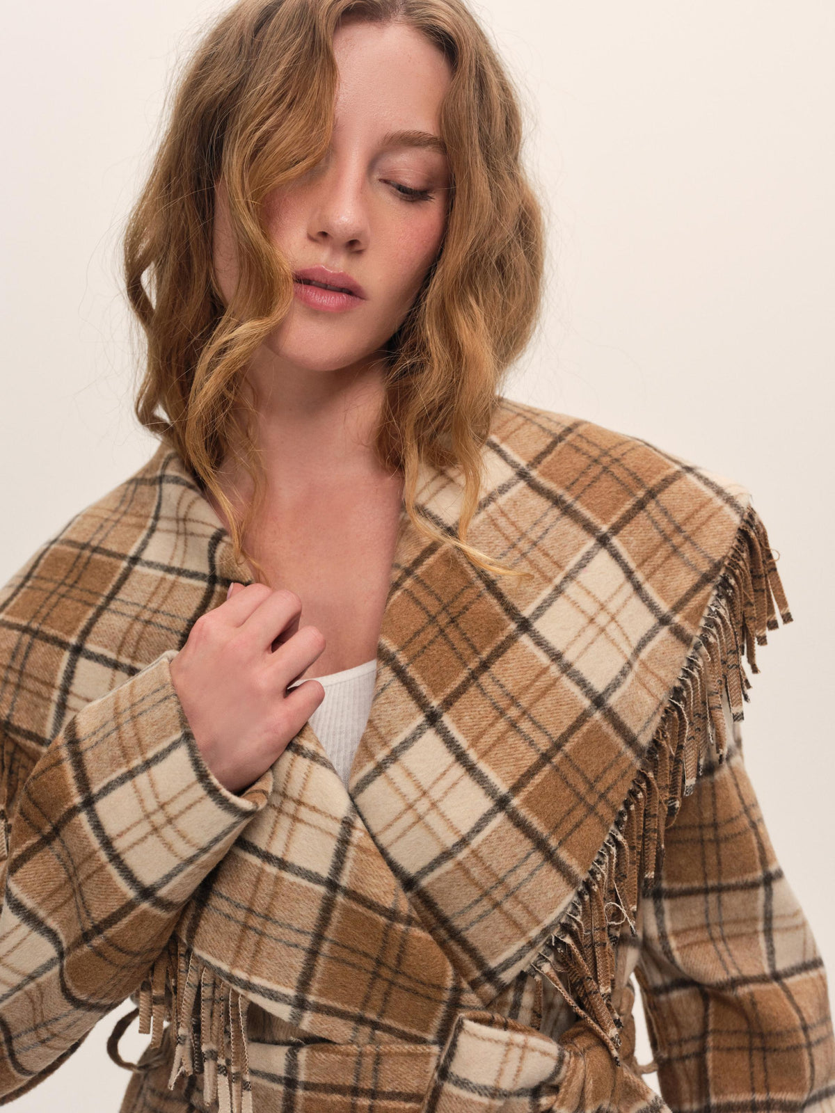 For Love & Lemons Coco Plaid Coat