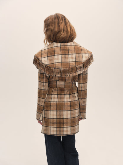 For Love & Lemons Coco Plaid Coat