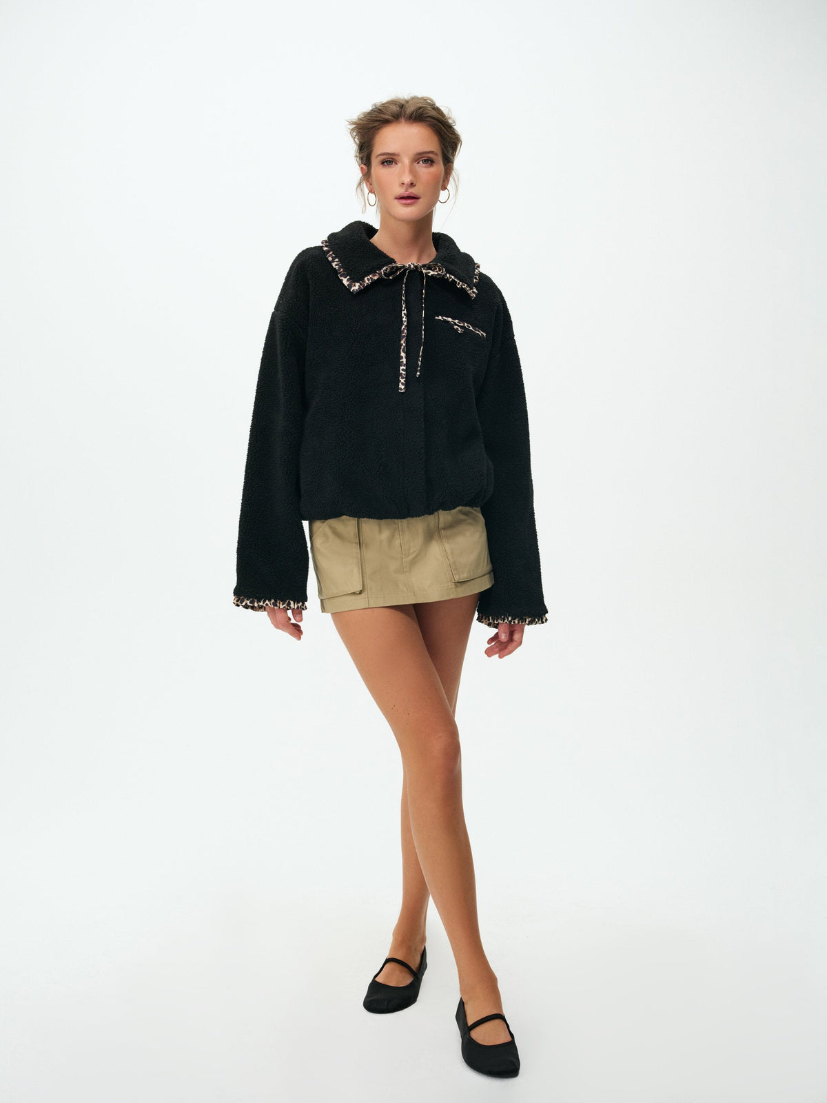 For Love & Lemons Natasha Sherpa Jacket