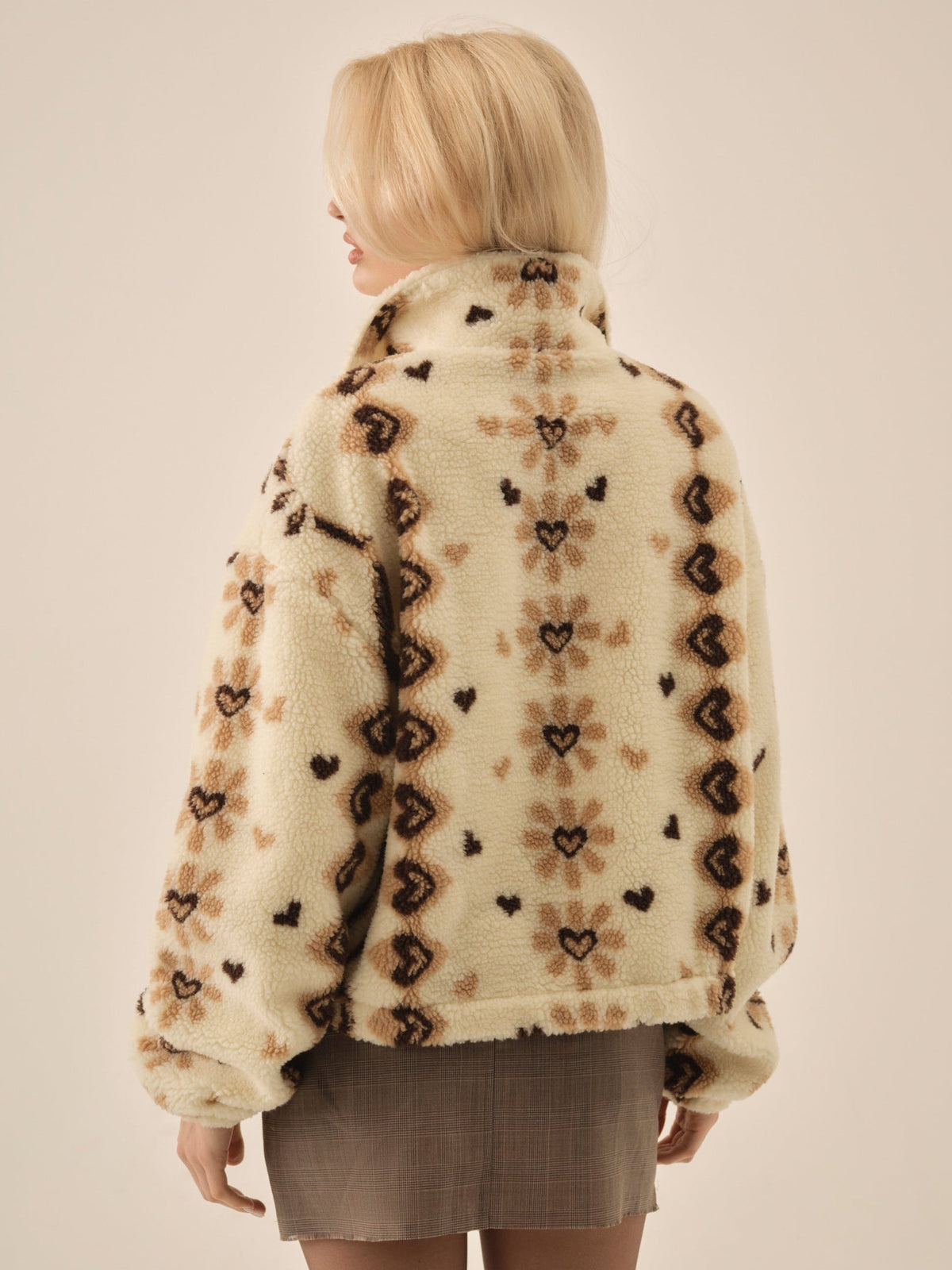 For Love & Lemons Betty Sherpa Zip Up