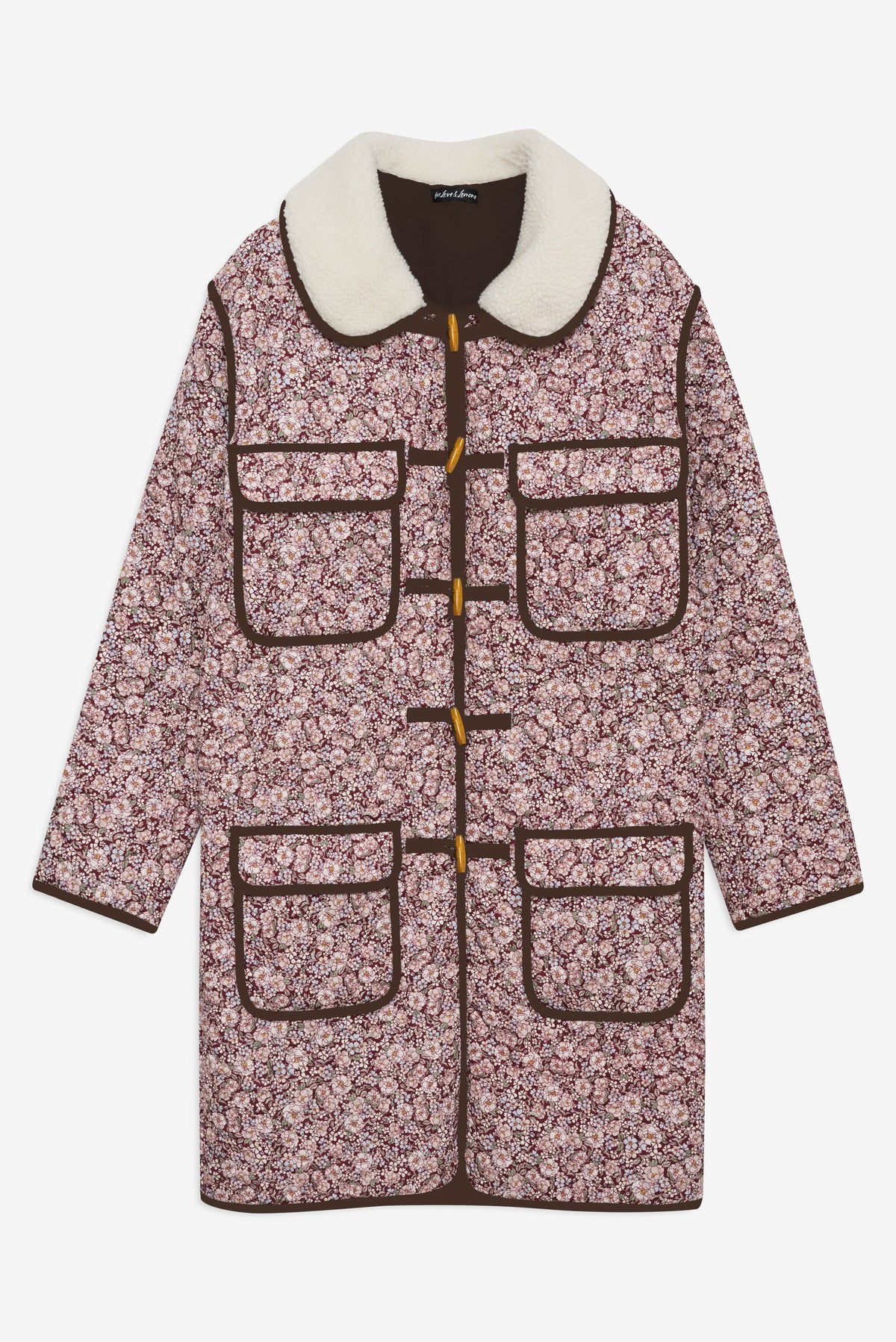 For Love & Lemons Marlene Floral Chore Coat
