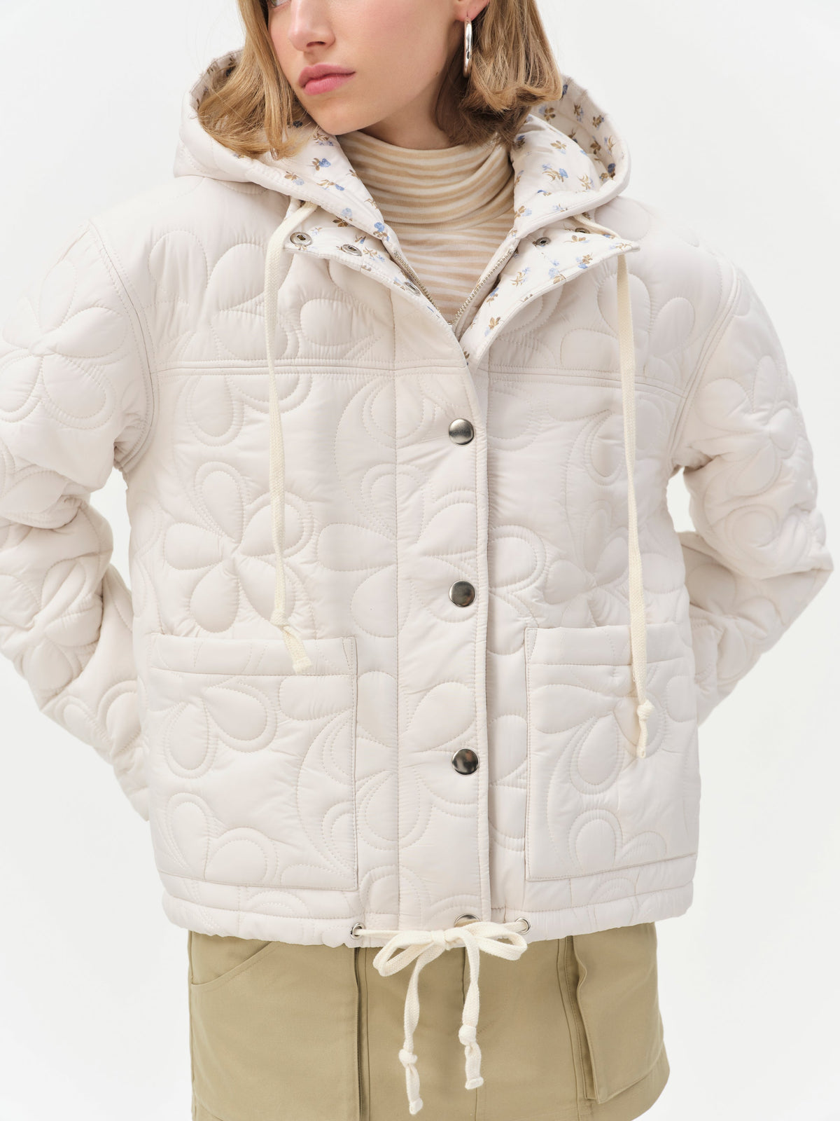 For Love & Lemons Isabel Quilted Puffer Jacket