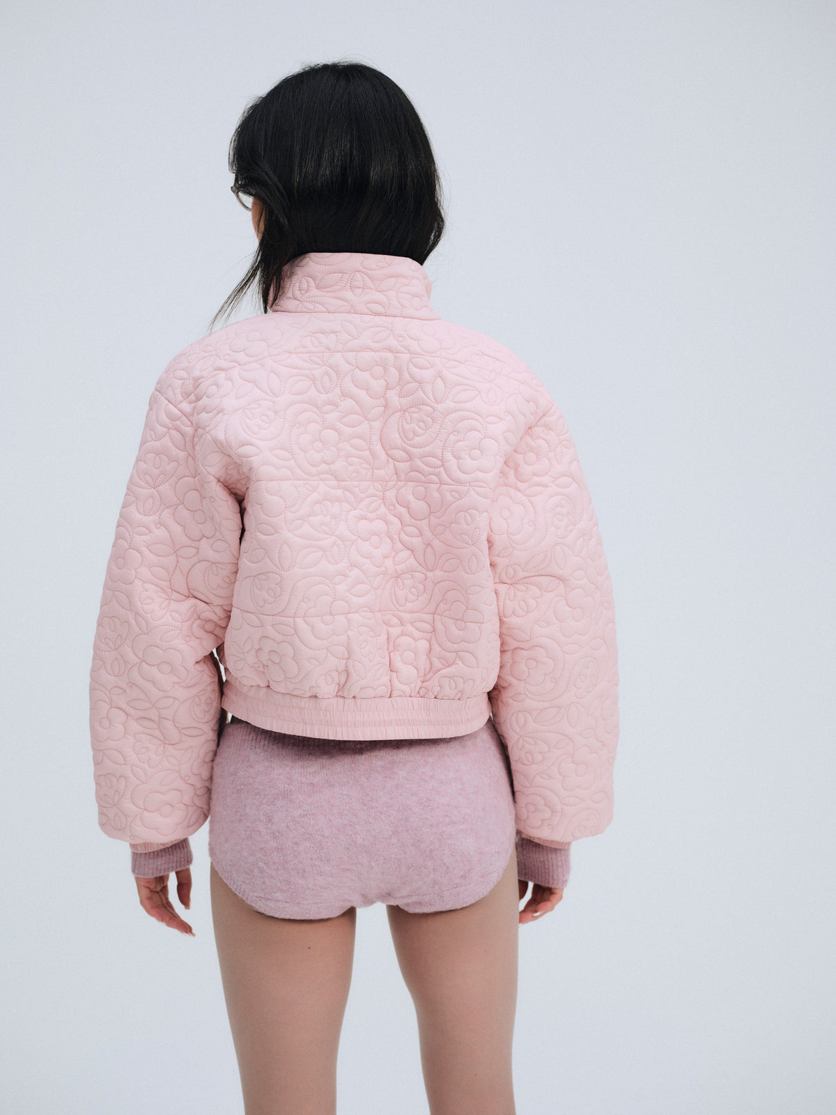 For Love & Lemons Rylee Cropped Puffer Coat