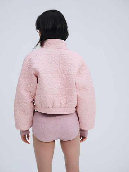 For Love & Lemons Rylee Cropped Puffer Coat