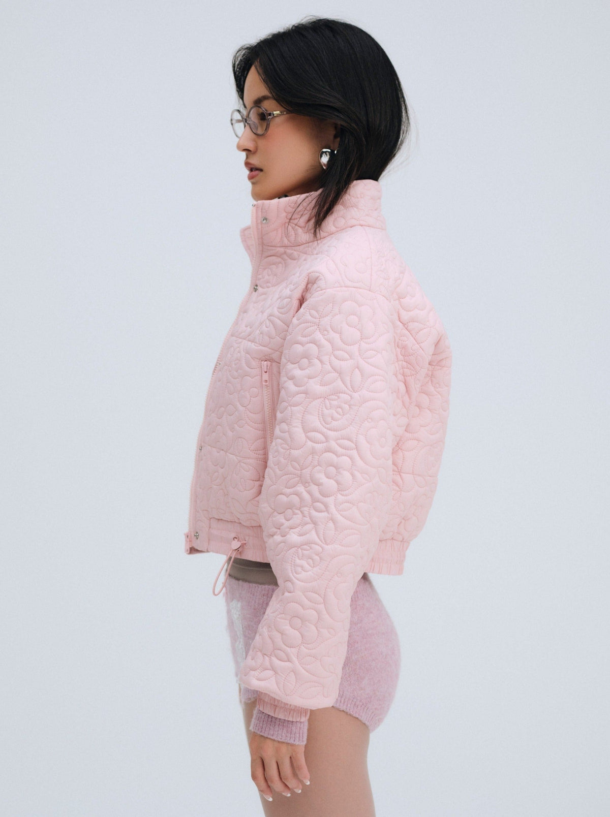 For Love & Lemons Rylee Cropped Puffer Coat