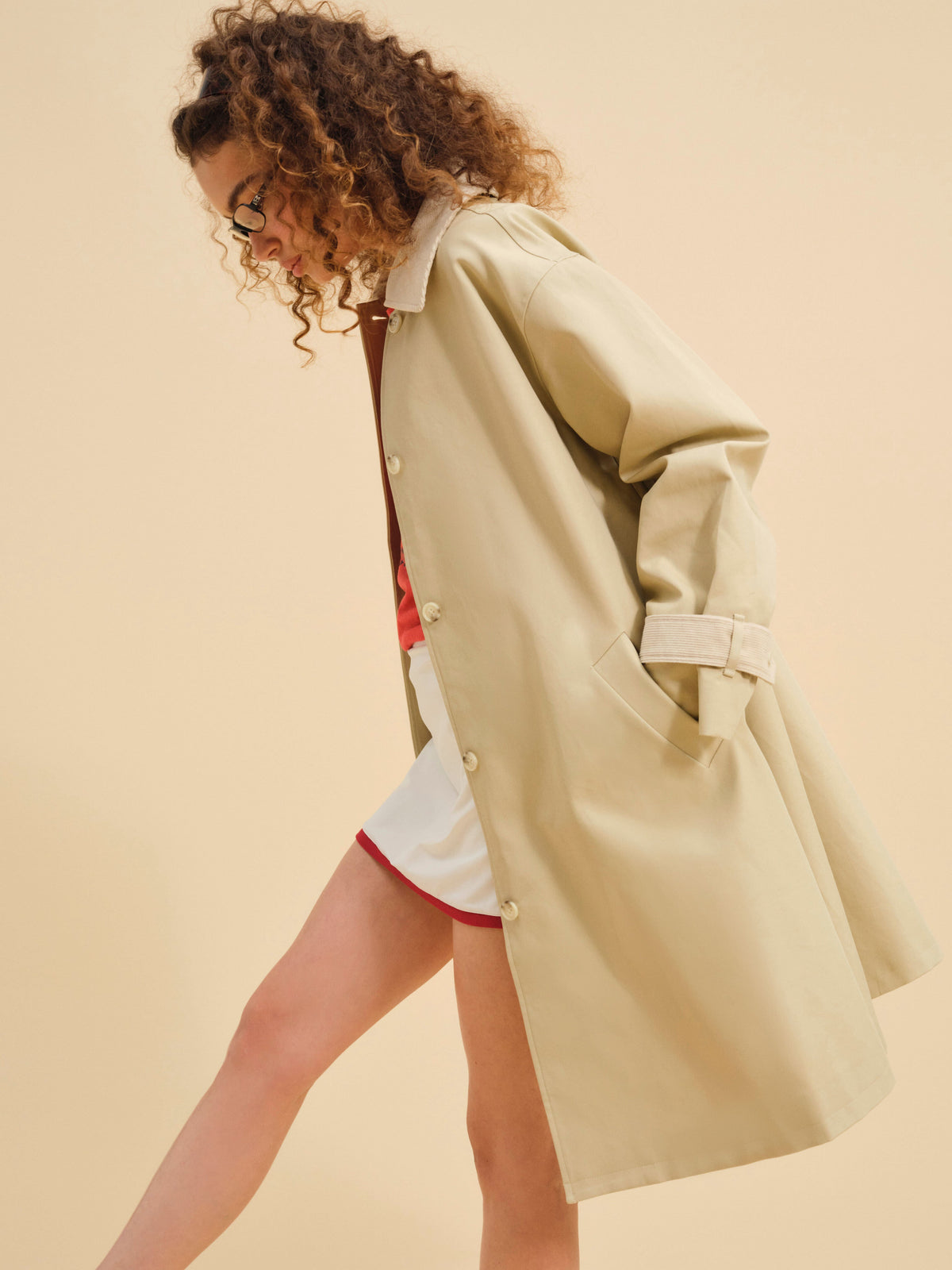 For Love & Lemons Gabardine Trench Coat