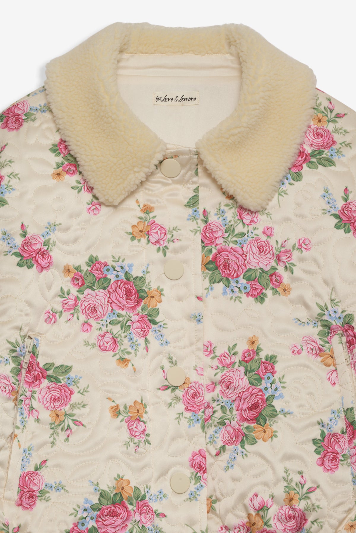 For Love & Lemons Marlee Cropped Puffer Coat