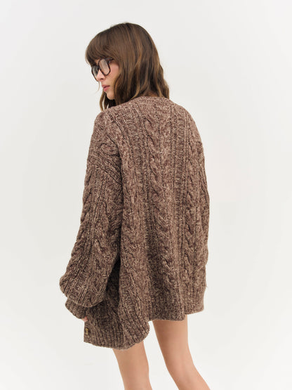For Love & Lemons Nathalie Knit Oversized Cardigan