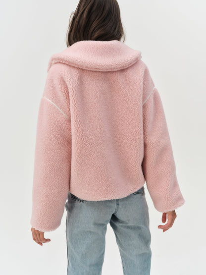 For Love & Lemons Melody Pullover Sherpa Jacket