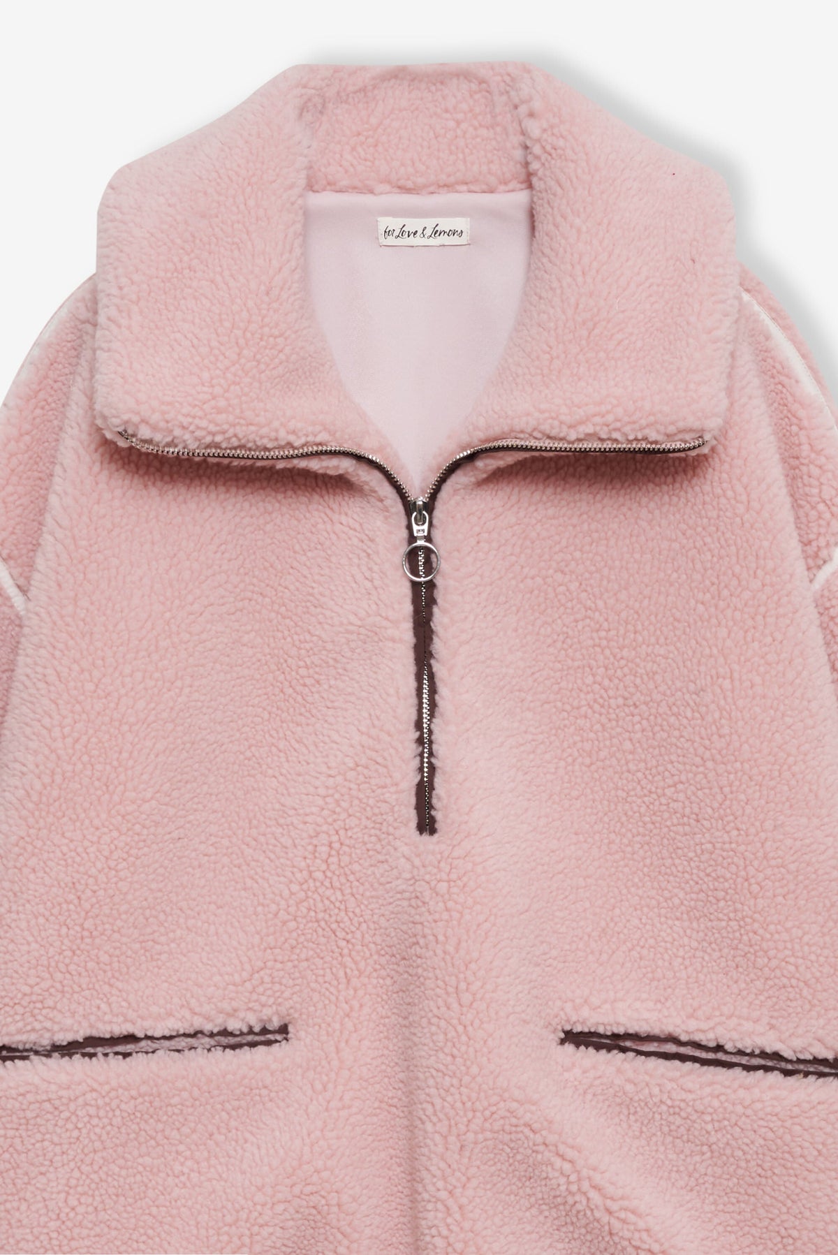 For Love & Lemons Melody Pullover Sherpa Jacket