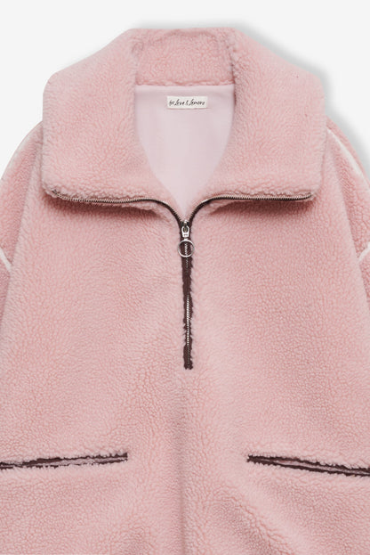 For Love & Lemons Melody Pullover Sherpa Jacket