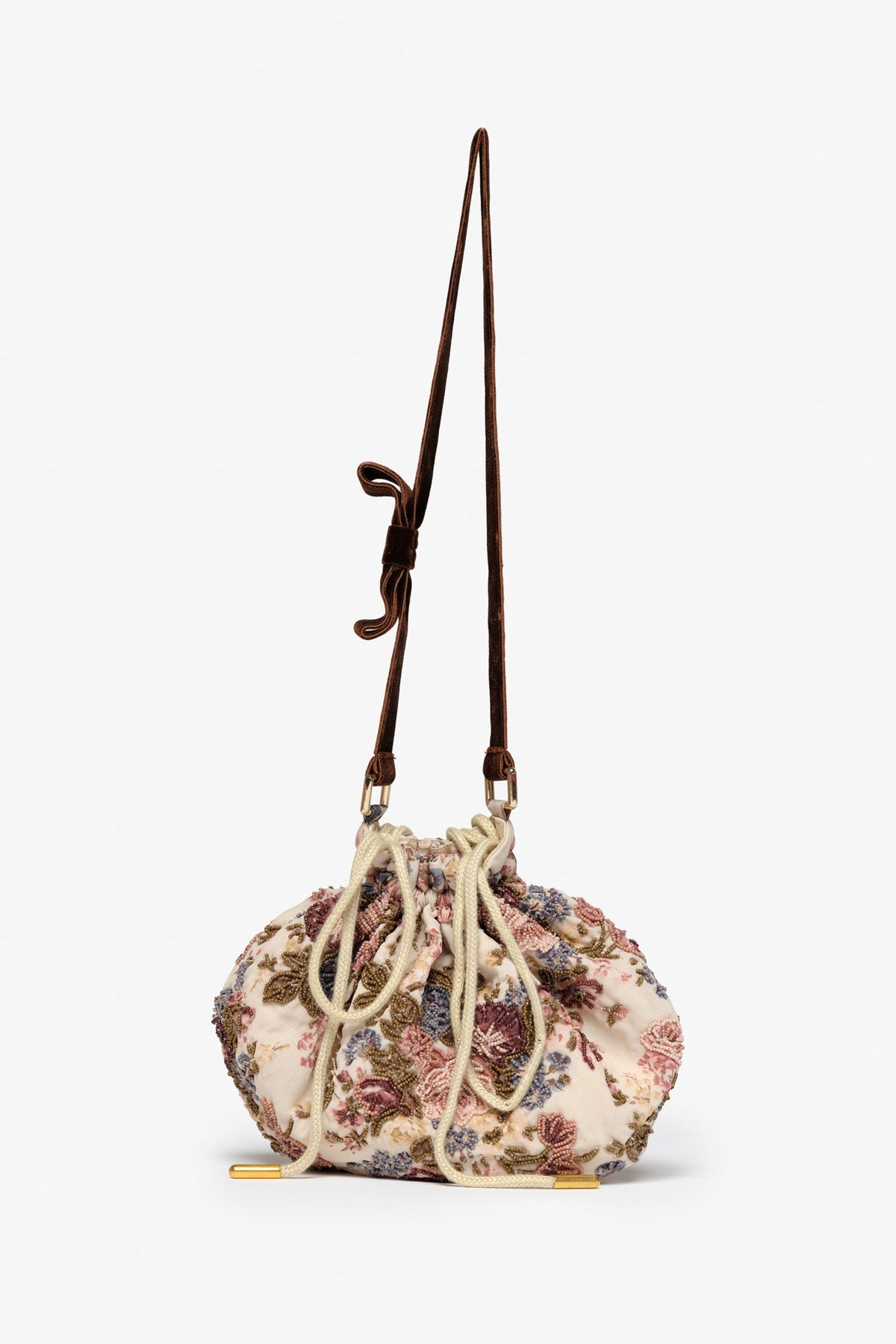 For Love & Lemons Betsy Floral Beaded Bag