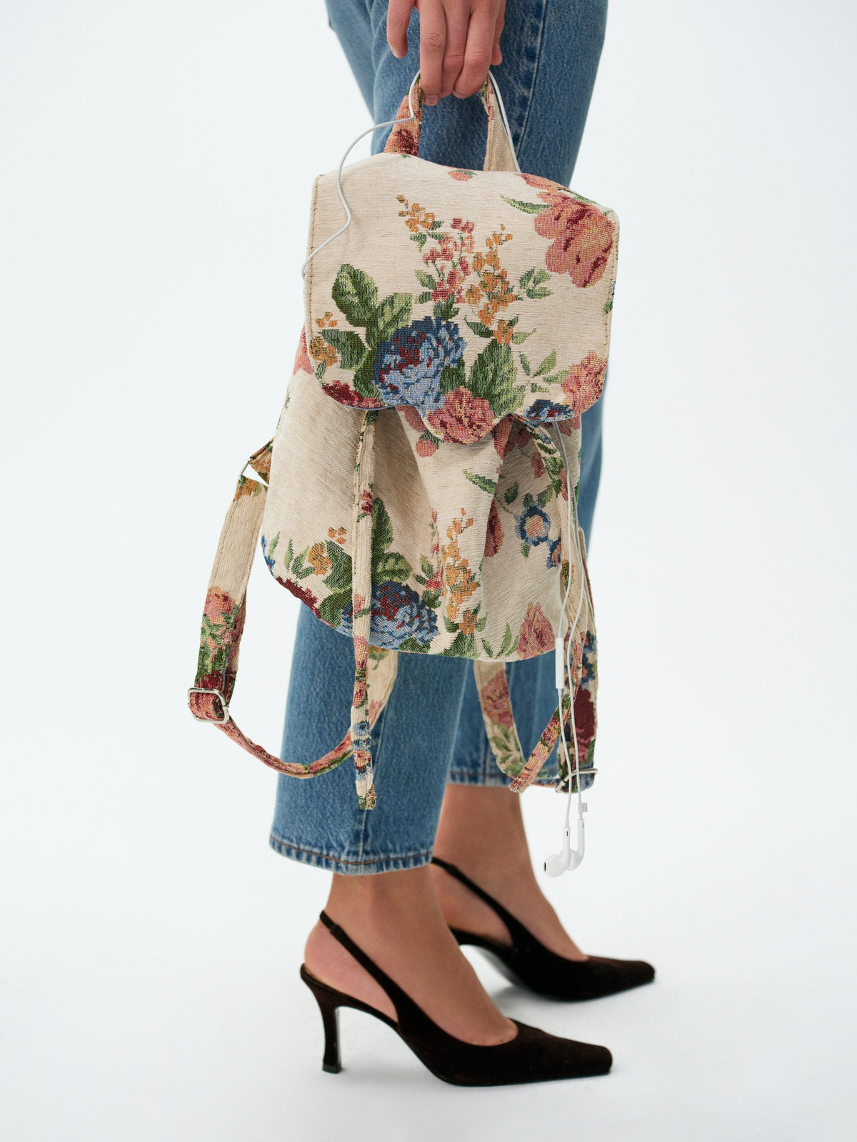 For Love & Lemons Betsy Floral Backpack