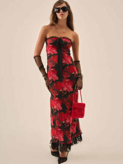 For Love & Lemons Dark Romance Maxi Dress