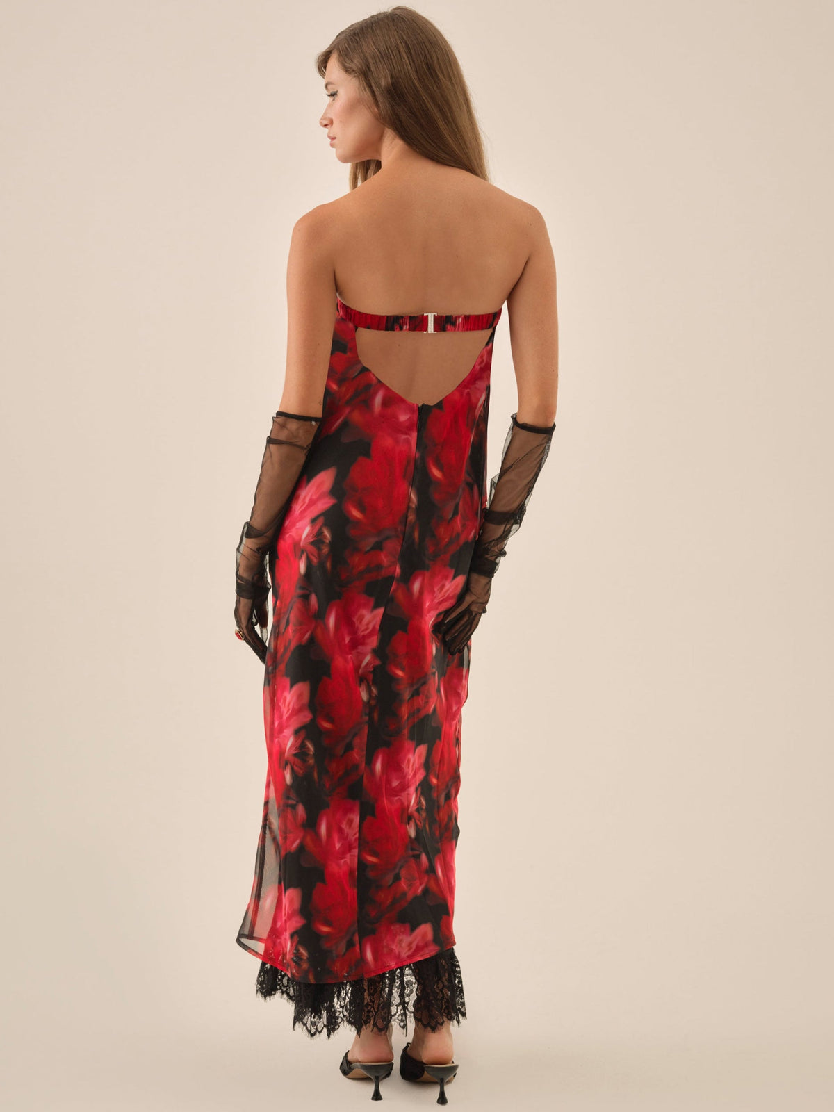 For Love & Lemons Dark Romance Maxi Dress