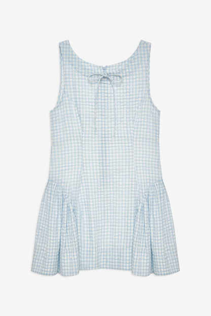 For Love & Lemons Scotch Bonnet Gingham Mini Dress
