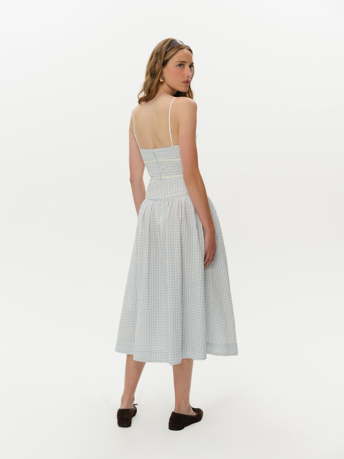 For Love & Lemons Georgia Gingham Midi Dress