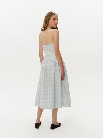 For Love & Lemons Georgia Gingham Midi Dress