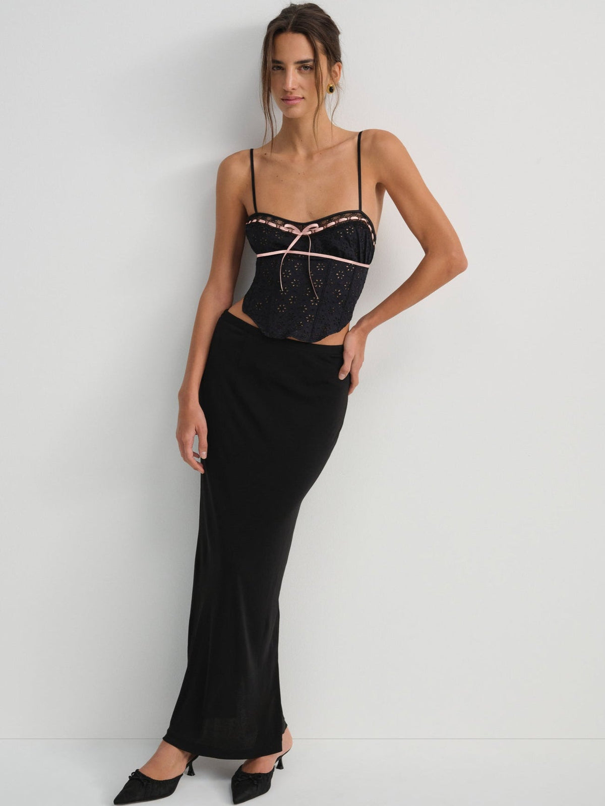 For Love & Lemons Elena Eyelet Bustier