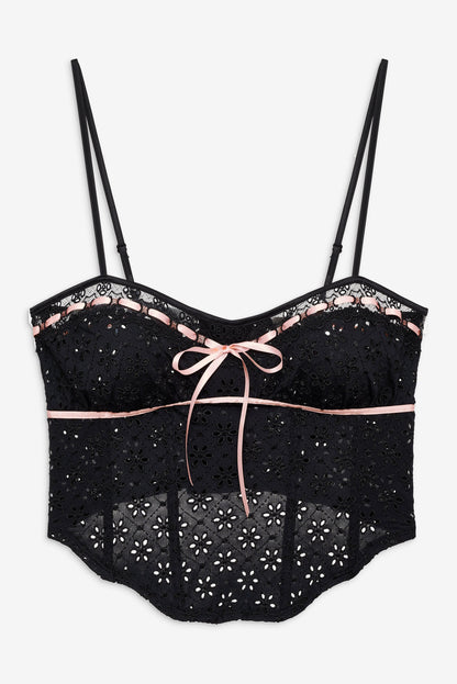 For Love & Lemons Elena Eyelet Bustier