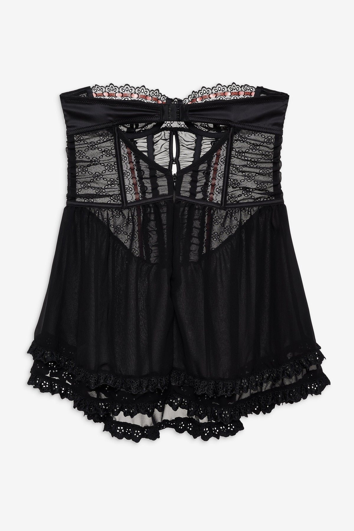 For Love & Lemons Elena Eyelet Slip Dress