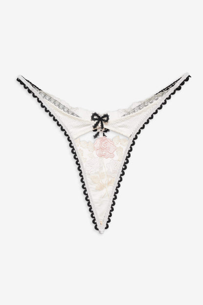 For Love & Lemons Evie Floral Thong Panty
