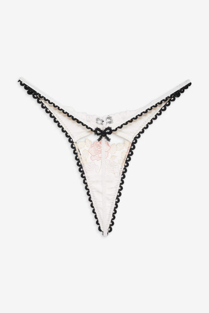 For Love & Lemons Evie Floral Thong Panty