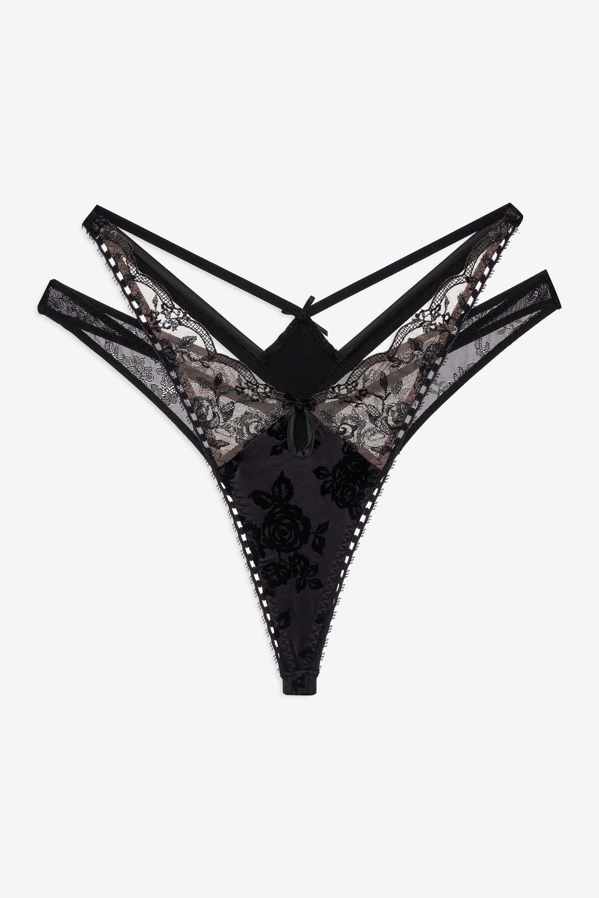 For Love & Lemons Sonia Double Layer Thong Panty