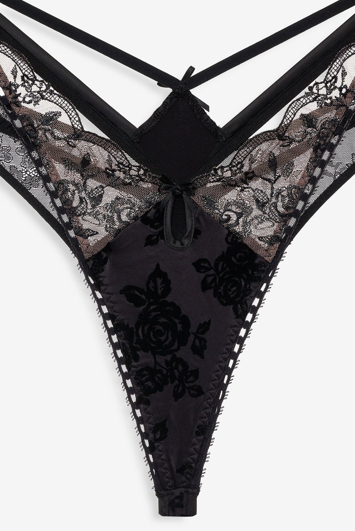 For Love & Lemons Sonia Double Layer Thong Panty