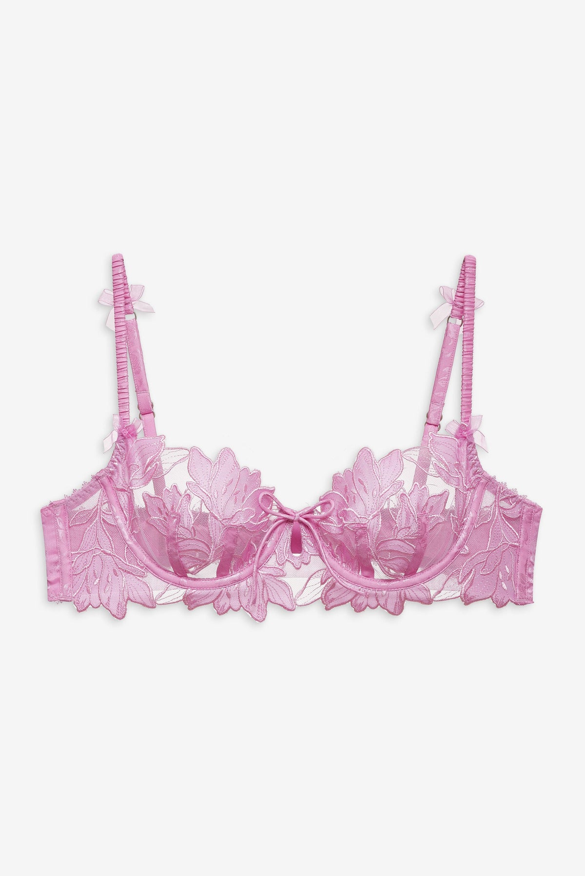For Love & Lemons Maye Embroidered Underwire Bra