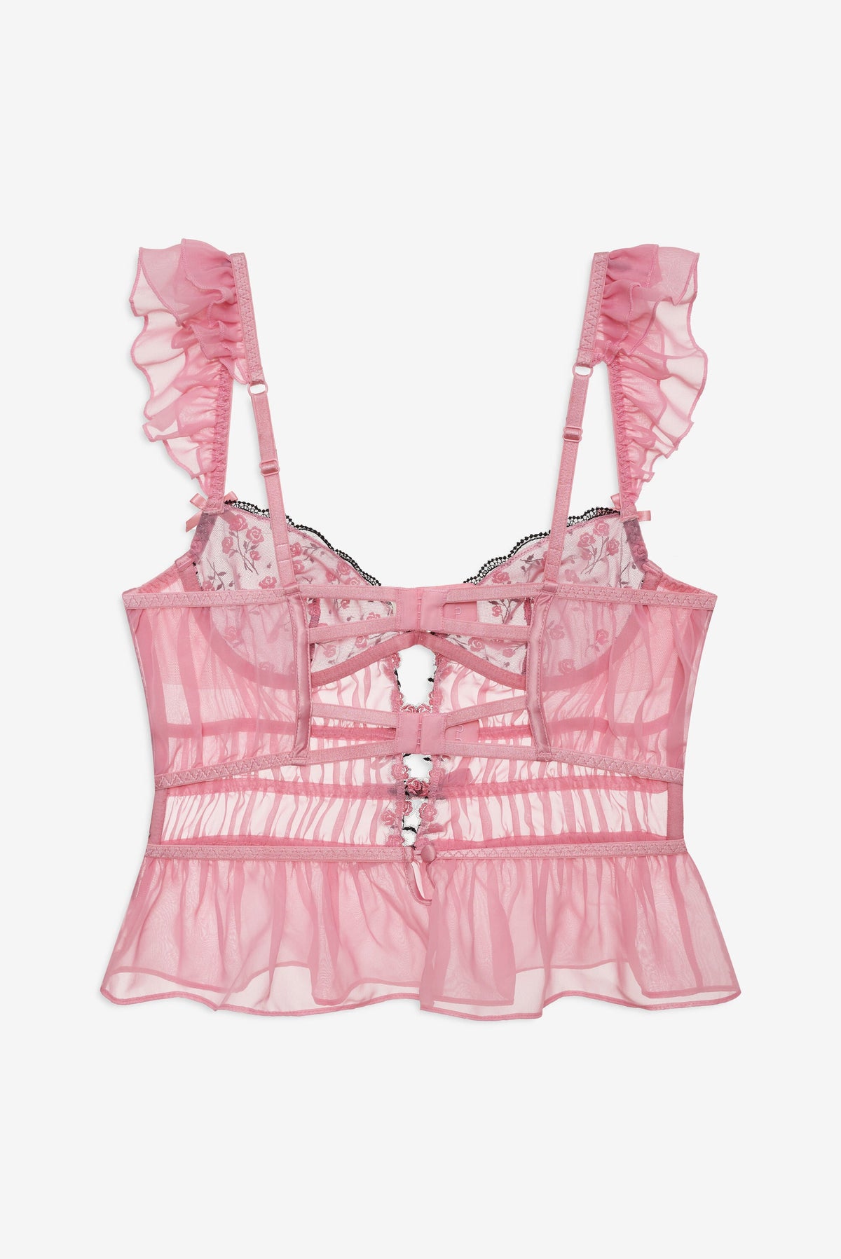 For Love & Lemons Rose Cluster Bustier