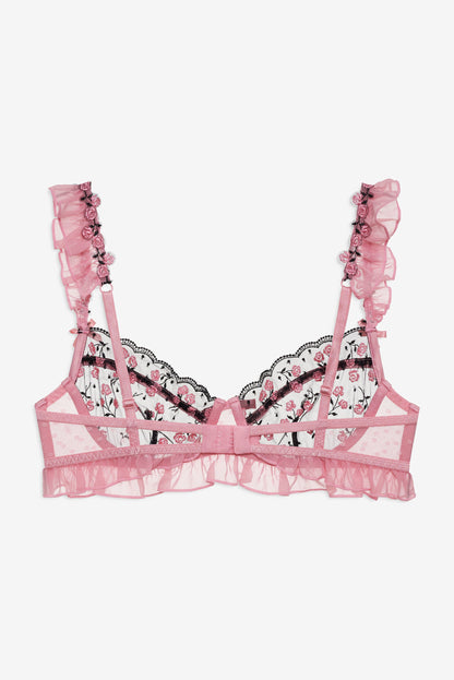 For Love & Lemons Rose Cluster Underwire Bra