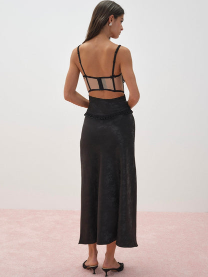 For Love & Lemons Sonia Maxi Slip Dress