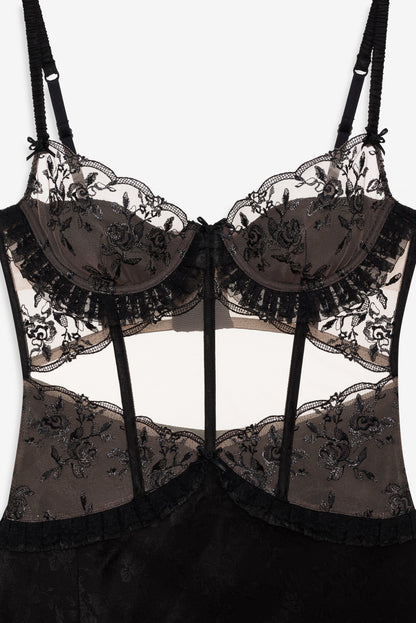 For Love & Lemons Sonia Maxi Slip Dress