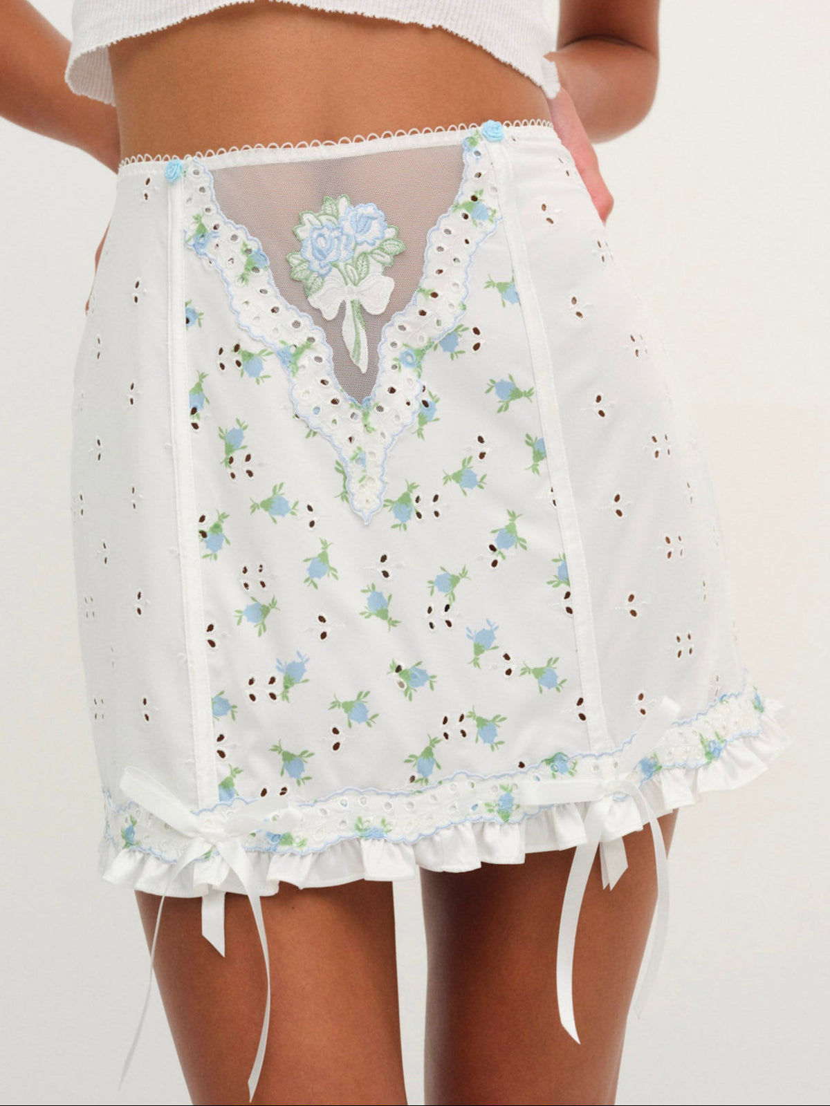 For Love & Lemons Budding Blossom Garter Skirt