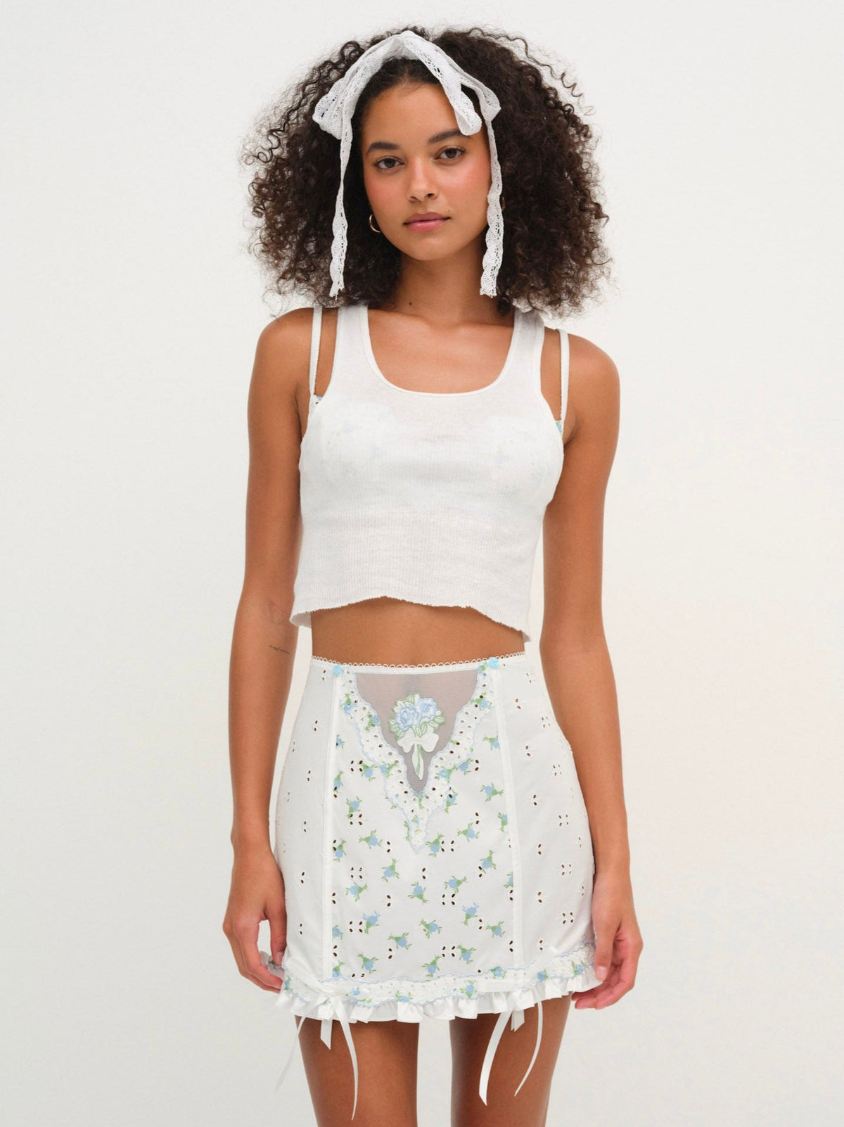 For Love & Lemons Budding Blossom Garter Skirt